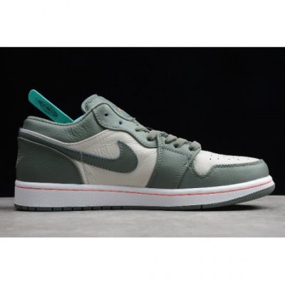 Nike Erkek Air Jordan 1 Low Yeşil / Kırmızı Basketbol Ayakkabısı Türkiye - U8D45R59